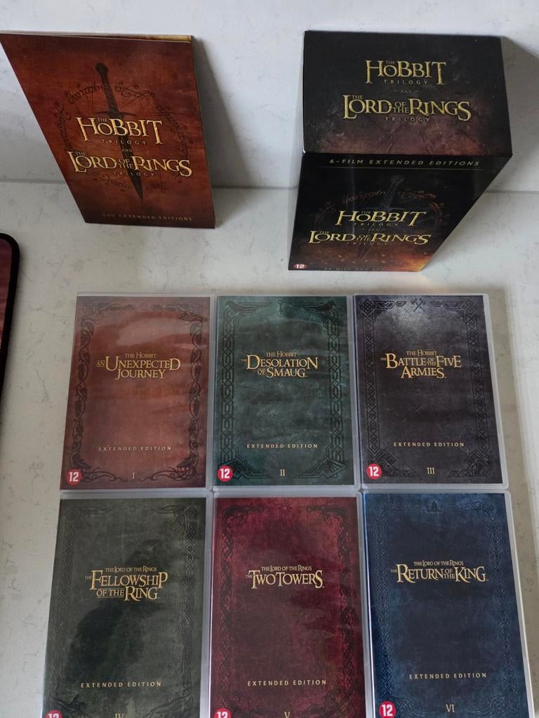 Lord of the Rings + Hobbit - Special Extended 6dvd box, Vanaf 12 jaar, Ophalen of Verzenden, Zo goed als nieuw, Actie en Avontuur