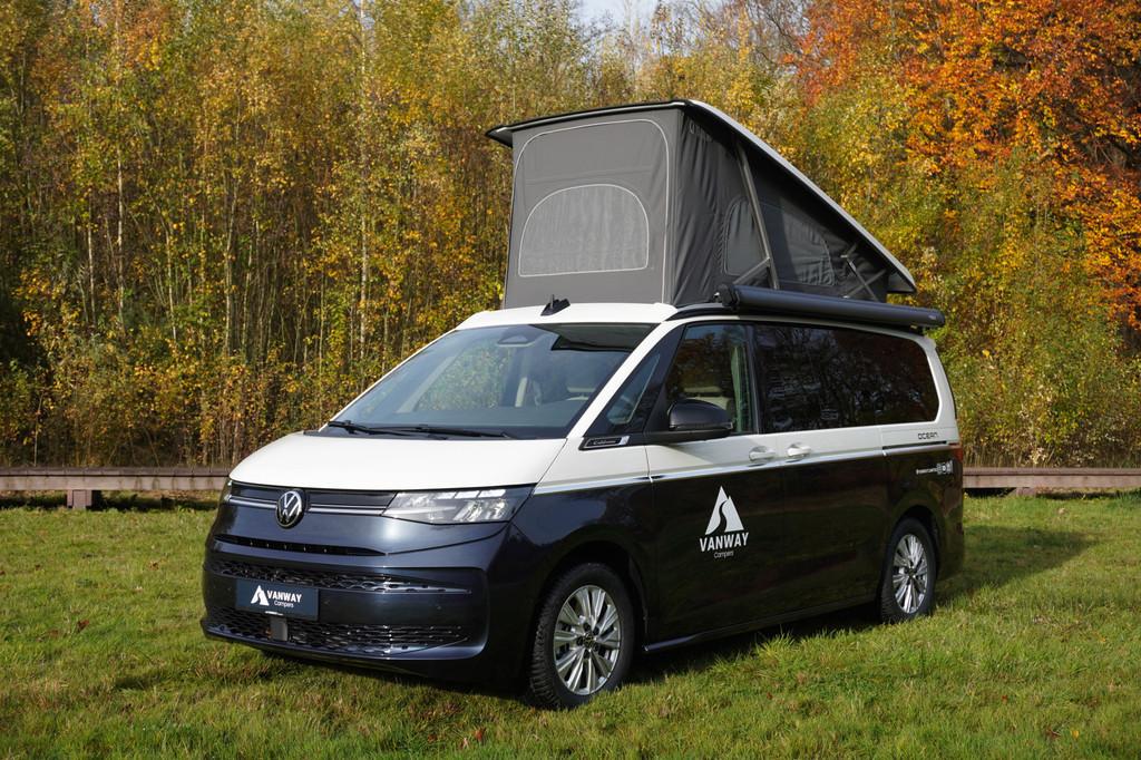 Volkswagen California Ocean T7 245PK Automaat PHEV 4x4 Apple, Caravans en Kamperen, Automaat, Buscamper of Camperbus, Volkswagen
