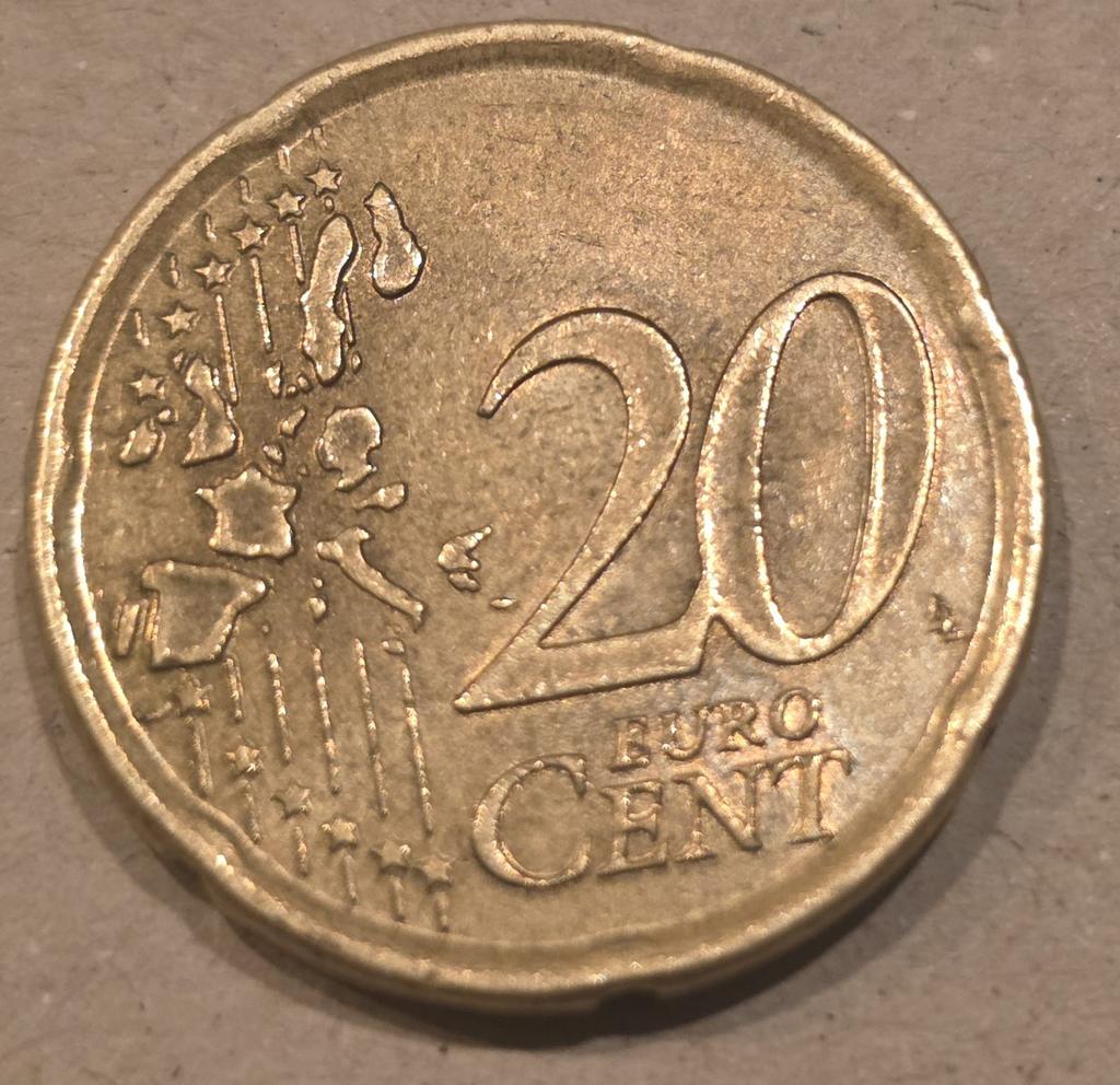 20 euro cent 1999 drukfout, Postzegels en Munten, Munten | Europa | Euromunten, Ophalen, Spanje, 20 cent