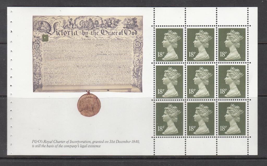 Engeland postfris blad uit prestige boekje, Postzegels en Munten, Verzenden, Postfris