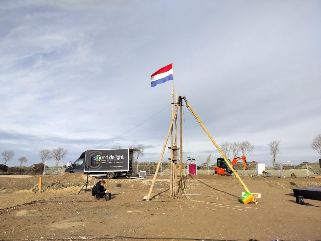 Verhuur Handmatig de Eerste Paal heien Heimachine startbouw, Verzenden
