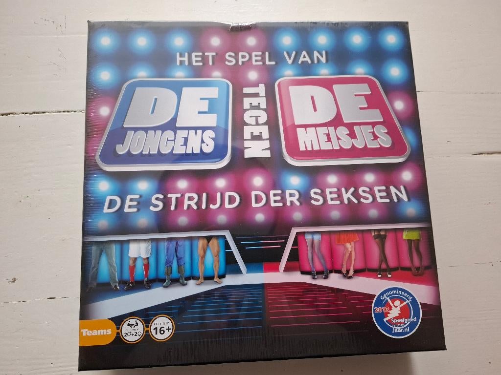 De Jongens Tegen De Meisjes (Nieuw in verpakking), Hobby en Vrije tijd, Gezelschapsspellen | Bordspellen, Vijf spelers of meer