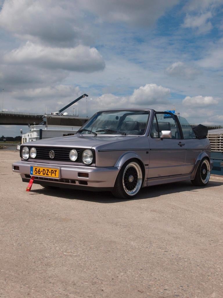 Volkswagen golf 1 cabrio 1992, Zwart, Overige kleuren, Cabriolet, Leder en Alcantara