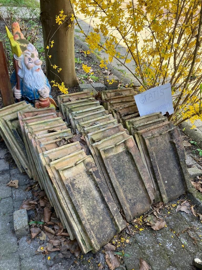 Klassieke Franse dakpannen, Ophalen, Gebruikt, Steen of Klei, 15 m² of meer