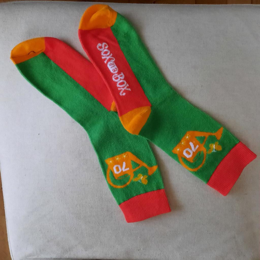 SOX in a Box - sokken - 70 jaar - maat 43/46 - Nieuw -, Kleding | Heren, Overige kleuren, SOX in a Box, Ophalen of Verzenden, Nieuw
