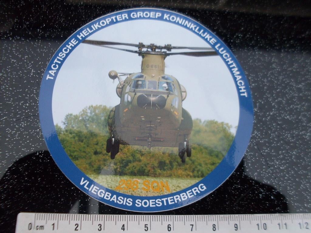 sticker tactische helikopter groep vliegbasis soesterberg, Verzamelen, Verzenden, Zo goed als nieuw, Bedrijf of Vereniging