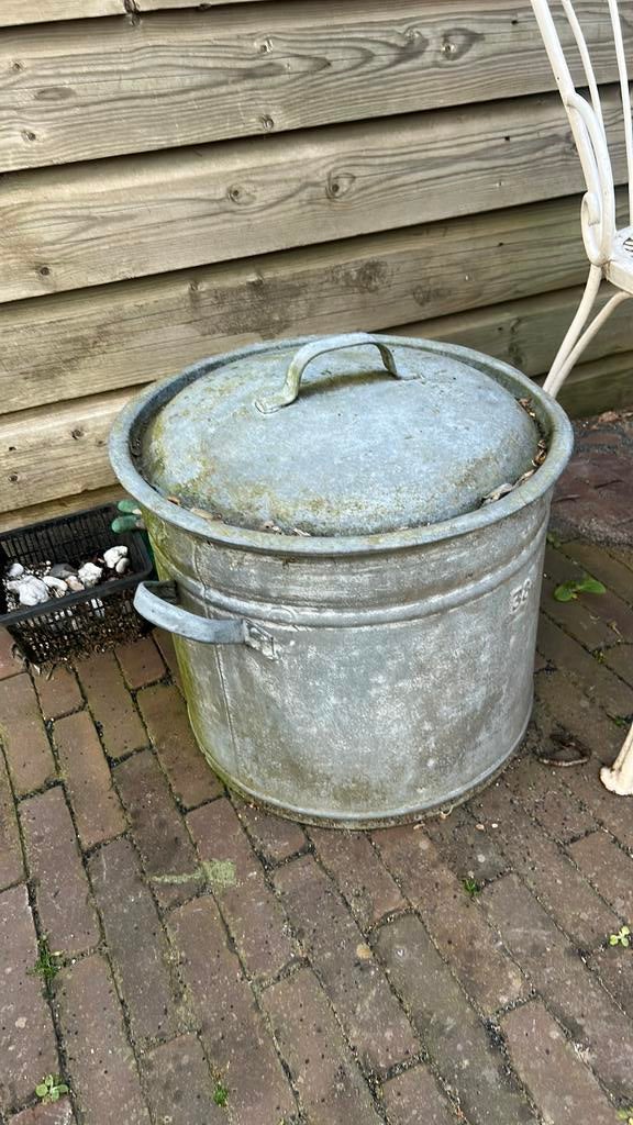 Zinken wasketel €25, Ophalen, Gebruikt