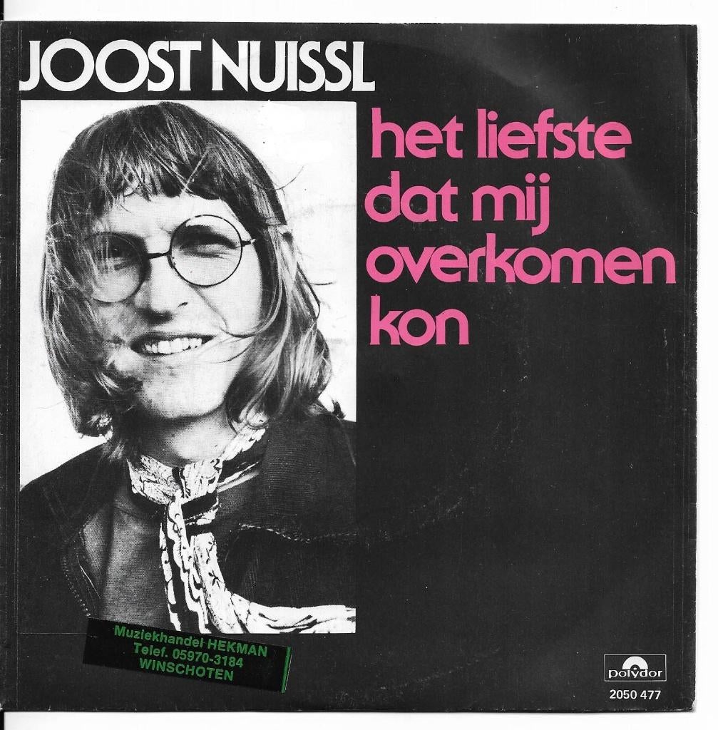 Joost  Nuissl, Cd's en Dvd's, Vinyl Singles, 7 inch, Single, Ophalen of Verzenden, Zo goed als nieuw