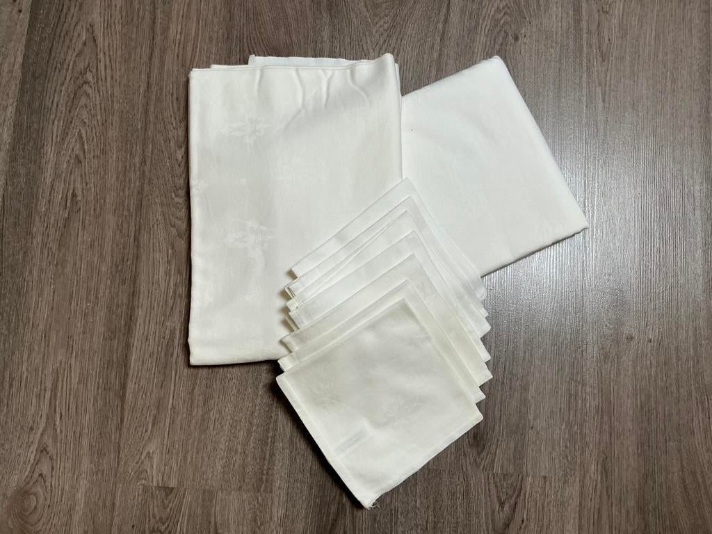 Tafellaken 2x met servetten, Ophalen of Verzenden, Zo goed als nieuw, Rechthoek