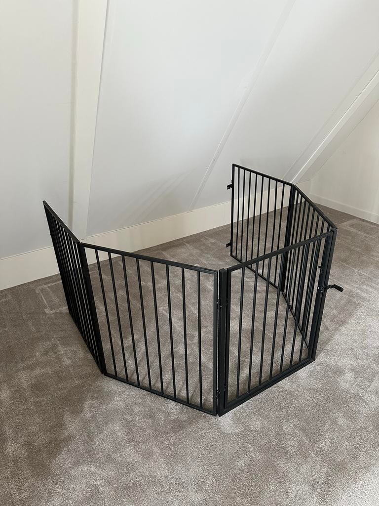 Openhaard hek 300 cm lang, 77 cm hoog, 5-delig, Ophalen, Gebruikt, Inbouwhaard, Overige soorten