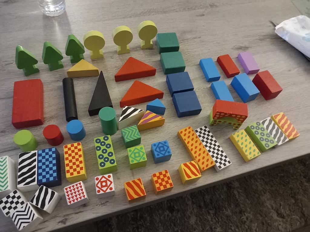 Gekleurde blokken (53 delig), Ophalen of Verzenden