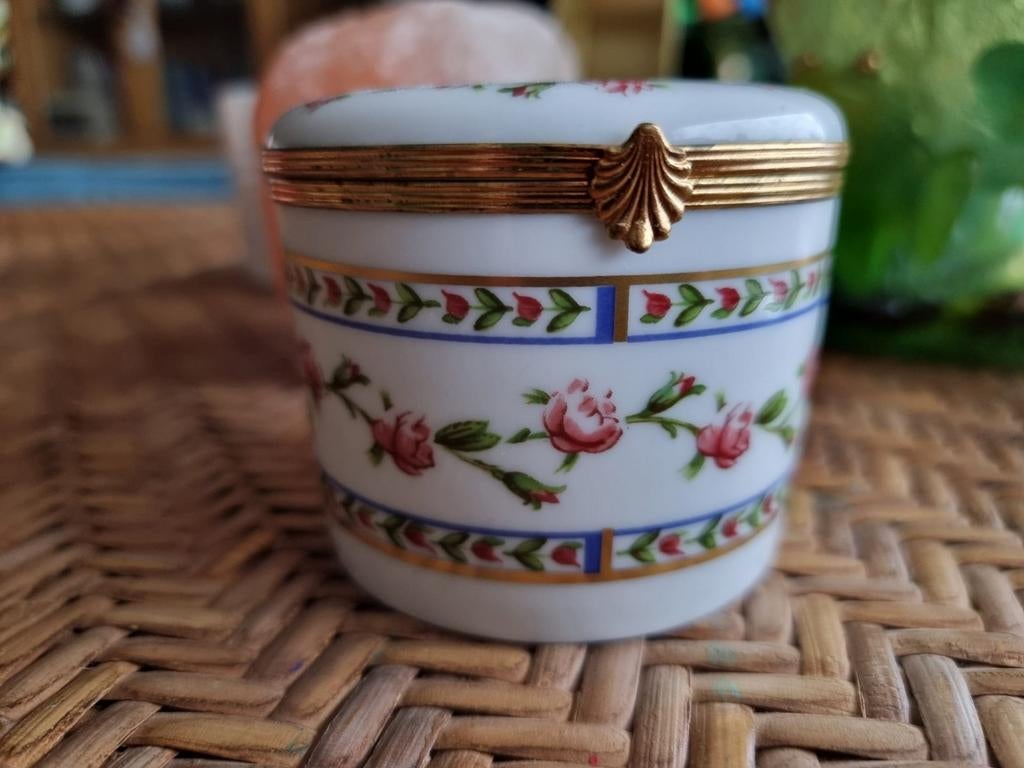 Prachtig Raynaud Limoges Porseleinen Sieradendoosje, Antiek en Kunst, Antiek | Porselein, Ophalen of Verzenden