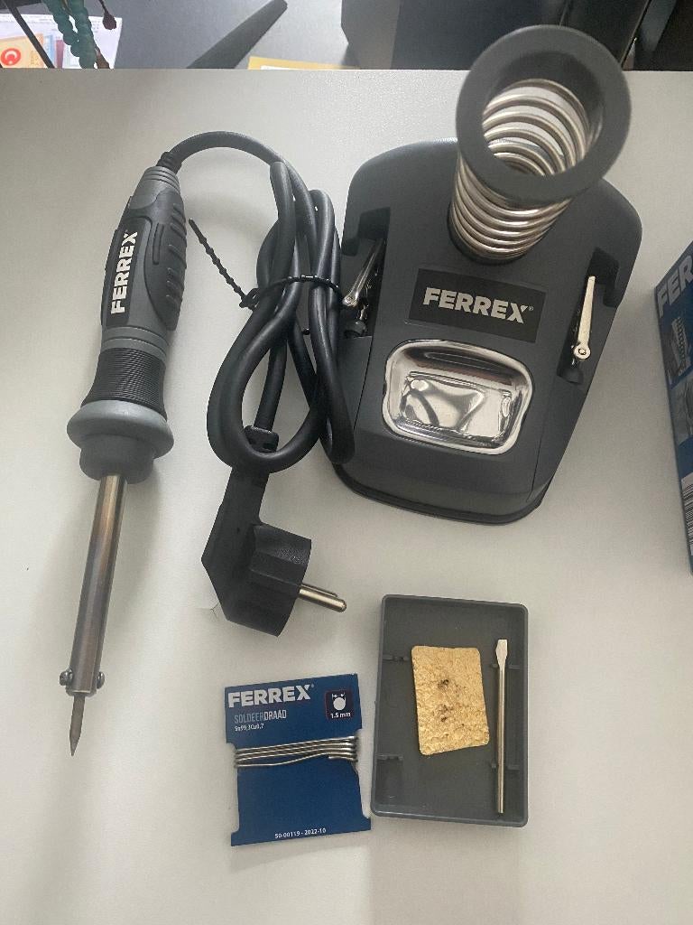 Soldeerboutset Ferrex 30W compleet, Ophalen, Gebruikt