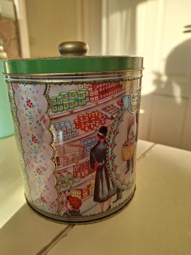 Albert Heijn bewaar blik, Verzenden, Zo goed als nieuw, Koek(jes), Overige merken