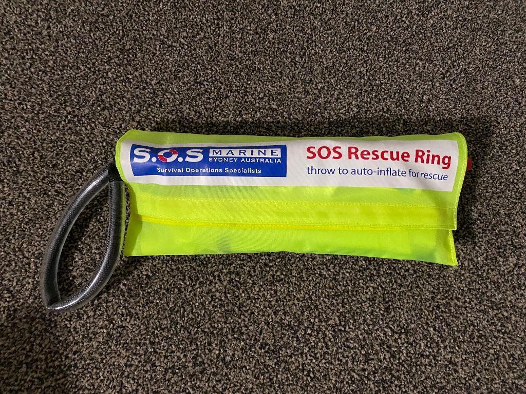 SOS Marine Opblaasbare Rescue Ring. REDDINGSBOEI, Ophalen of Verzenden, Nieuw, Overige typen