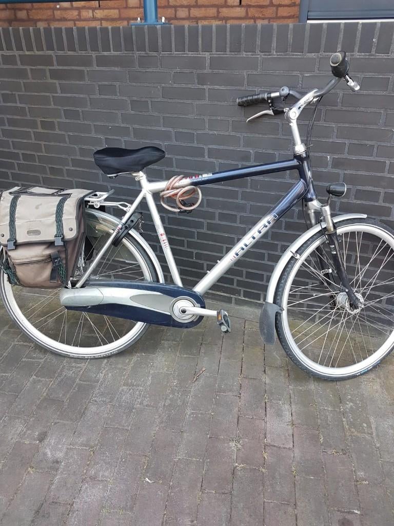 herenfiets merk ALTRA/frame 54/56 met 7 versnellingen, Gebruikt, Versnellingen, 53 tot 57 cm, Ophalen