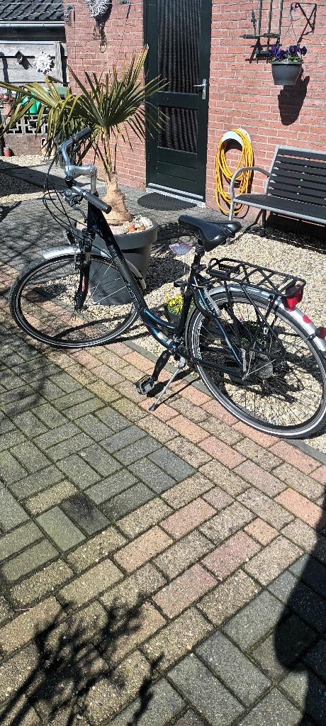 damesfiets, Fietsen en Brommers, Fietsen | Dames | Damesfietsen, Gebruikt, Overige merken, Versnellingen, 53 tot 56 cm, Ophalen