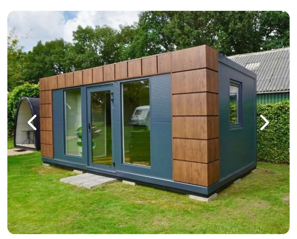 Luxe Tuin Unit (6 x 3 meter) - incl. keukenblok, Tuin en Terras, Tuinhuizen, Ophalen, Overige materialen, 200 tot 400 cm, Zo goed als nieuw