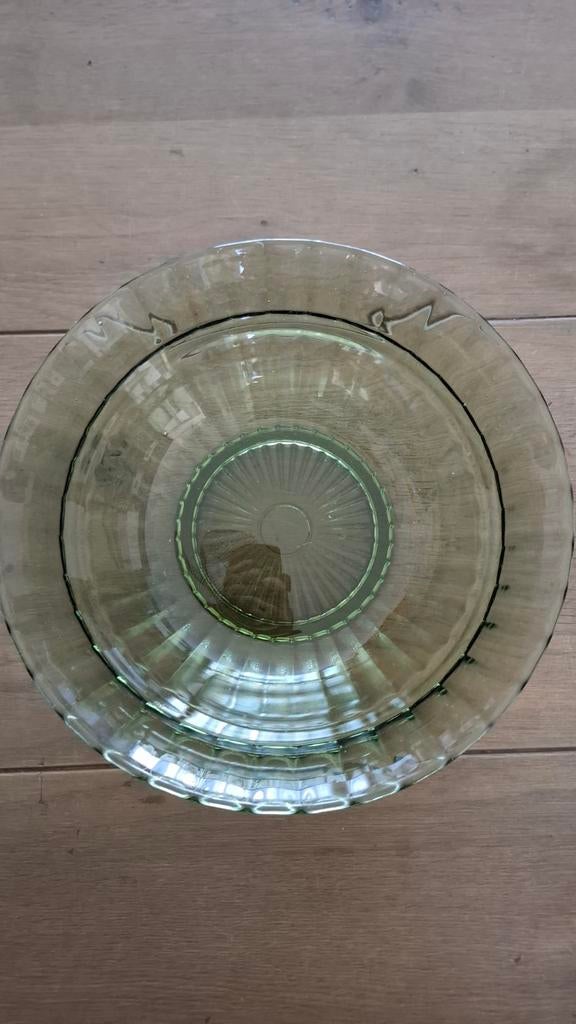 Schaal lichtgroen Copier Leerdam, Ophalen of Verzenden