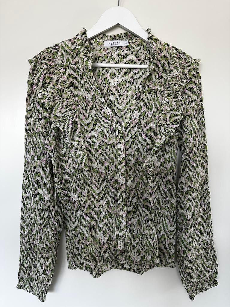 Blouse Costes maat M, Ophalen of Verzenden, Zo goed als nieuw, Maat 38/40 (M), Groen