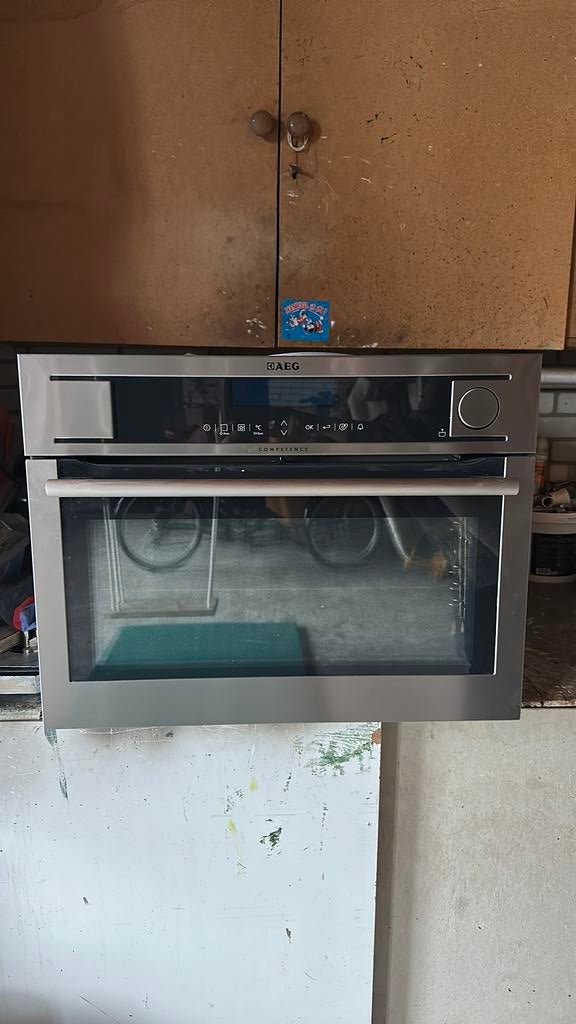 Aeg-combi oven- stoomoven, Witgoed en Apparatuur, Ovens, Ophalen, Zo goed als nieuw, 45 tot 60 cm