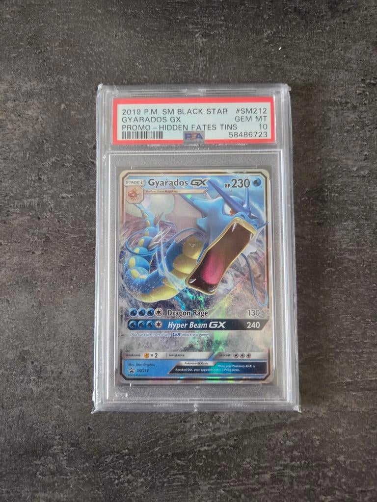 Pokémon Gyarados GX PSA 10 Hidden Fates Promo (SM212), Ophalen