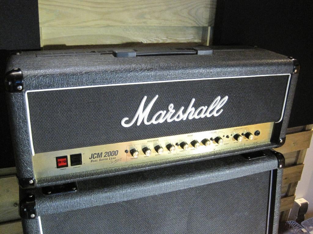 Half stack Marshall JCM 2000 DSL ( amp + cab ), Ophalen, Gebruikt, Gitaar, 100 watt of meer