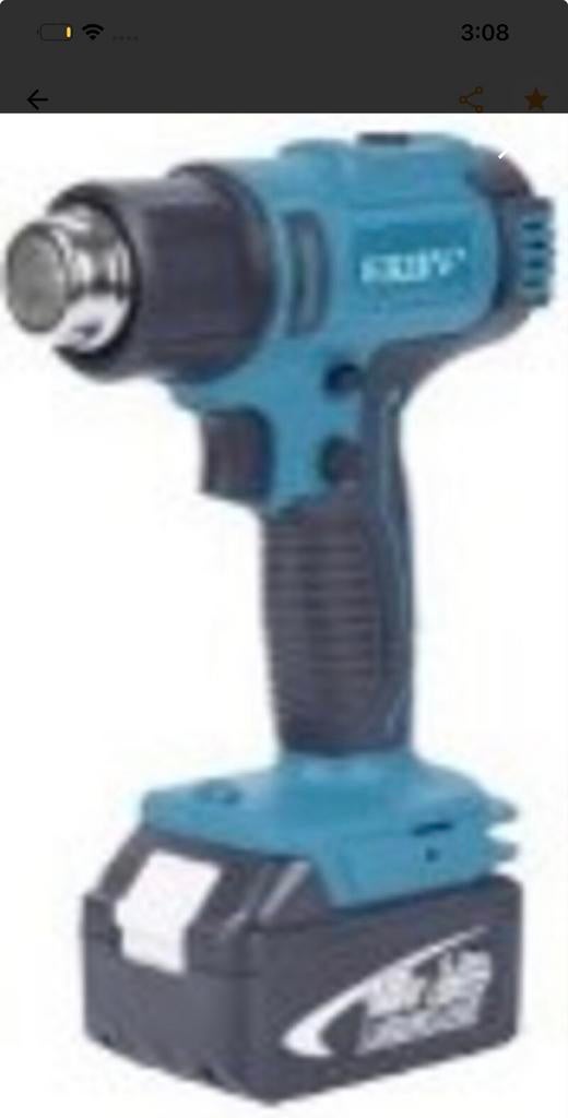 Sanderz Draadloos Heteluchtpistool - Zo goed als nieuw, Ophalen of Verzenden, Zo goed als nieuw