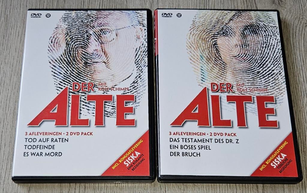 Der Alte - 2 DVD packs met 6 afleveringen, Ophalen of Verzenden