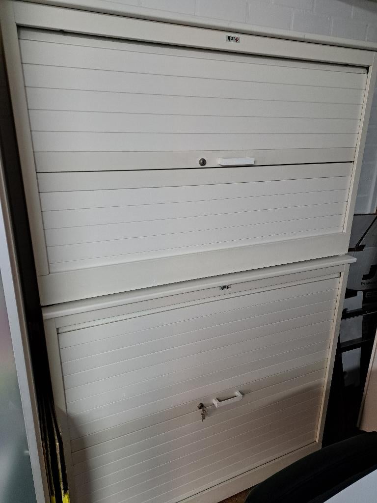 Bulo Archief Kast (2x) Rol Slot Opberg Kast Kantoor, Ophalen, Gebruikt, 100 tot 150 cm, 150 tot 200 cm