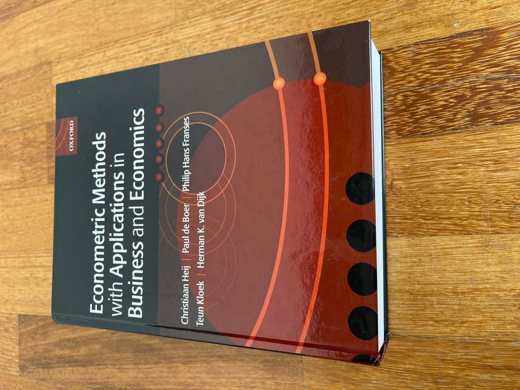 Econometric methods with applications in b&e 9780199268016, Ophalen of Verzenden, Zo goed als nieuw