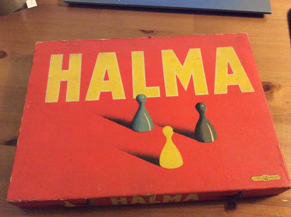 Vintage bordspel Halma & mens erger je niet, Jumbo spellen, Vijf spelers of meer, Ophalen of Verzenden