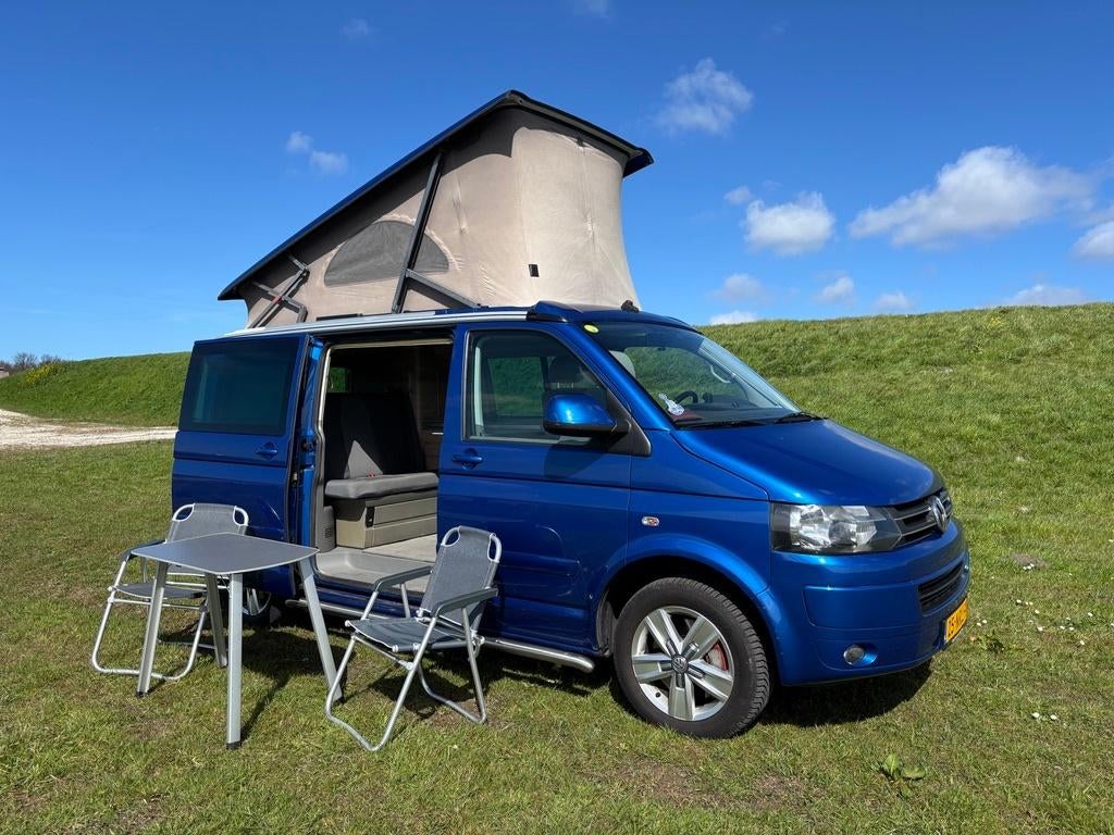 Volkswagen T5 camper, hefdak, automaat, Westfalia interieur, Automaat, Buscamper of Camperbus, Koelkast, Volkswagen