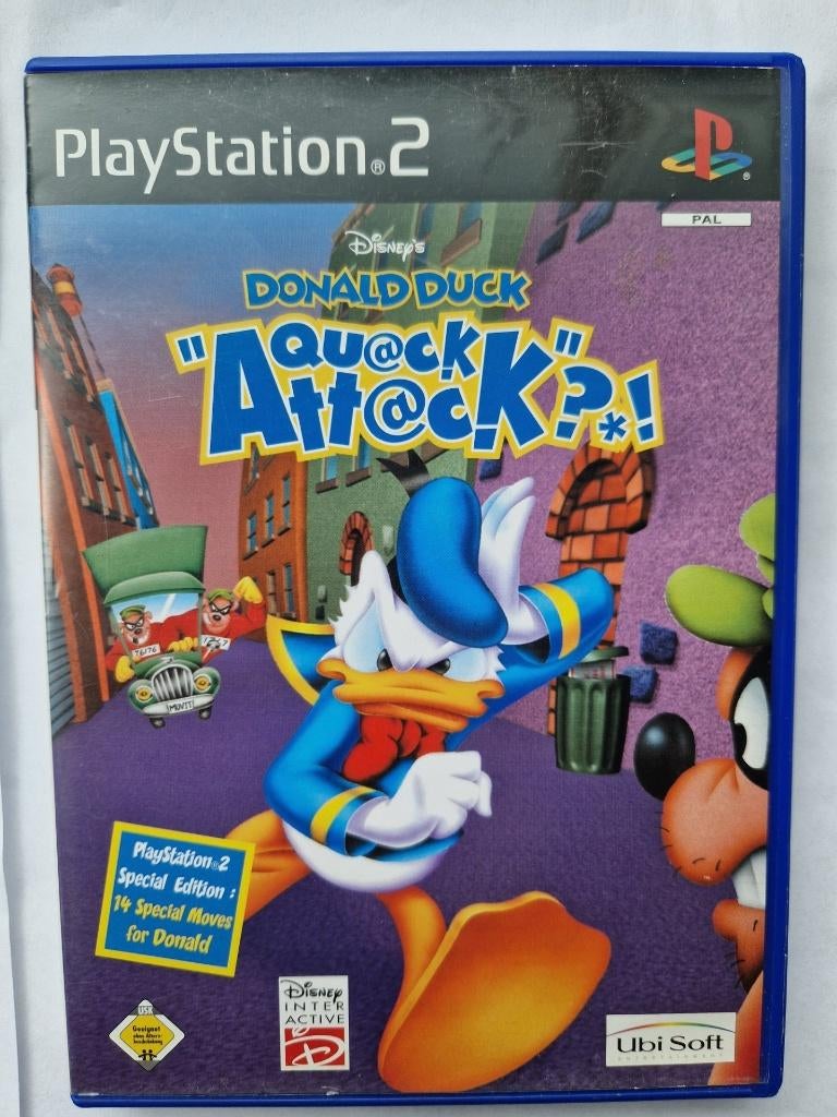 DONALD DUCK quack attack, Spelcomputers en Games, Games | Sony PlayStation 2, Gebruikt, 1 speler, Racen en Vliegen, Ophalen of Verzenden