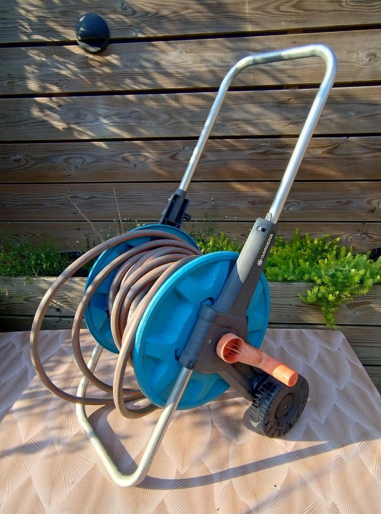 Gardena Tuinslanghouder met slang / slangenwagen, Ophalen, Tuinslang