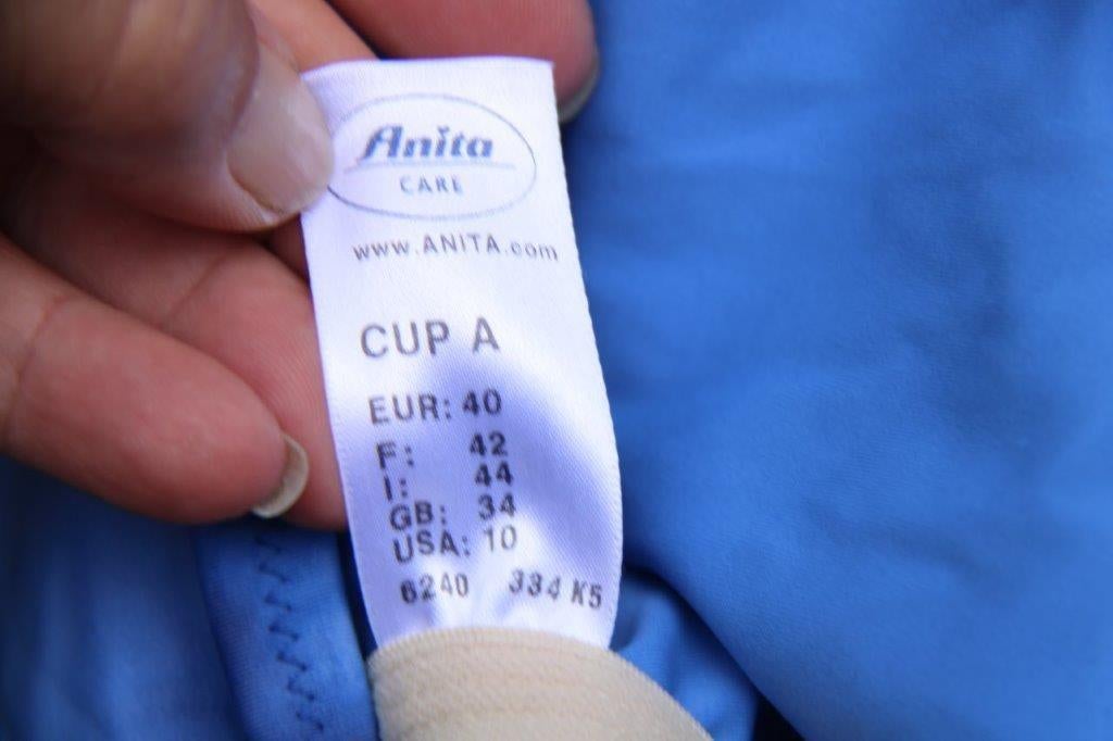 Badpak blauw Anita 40A cup. Vaste prijs, Verzenden, Zo goed als nieuw, Blauw, Badpak