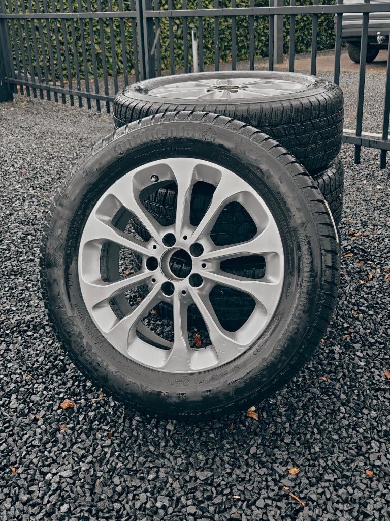 Mercedes GLA velgen 17" 5x112 ET38 (4 stuks) + winterbanden, Auto-onderdelen, Banden en Velgen, Ophalen, Banden en Velgen, 17 inch