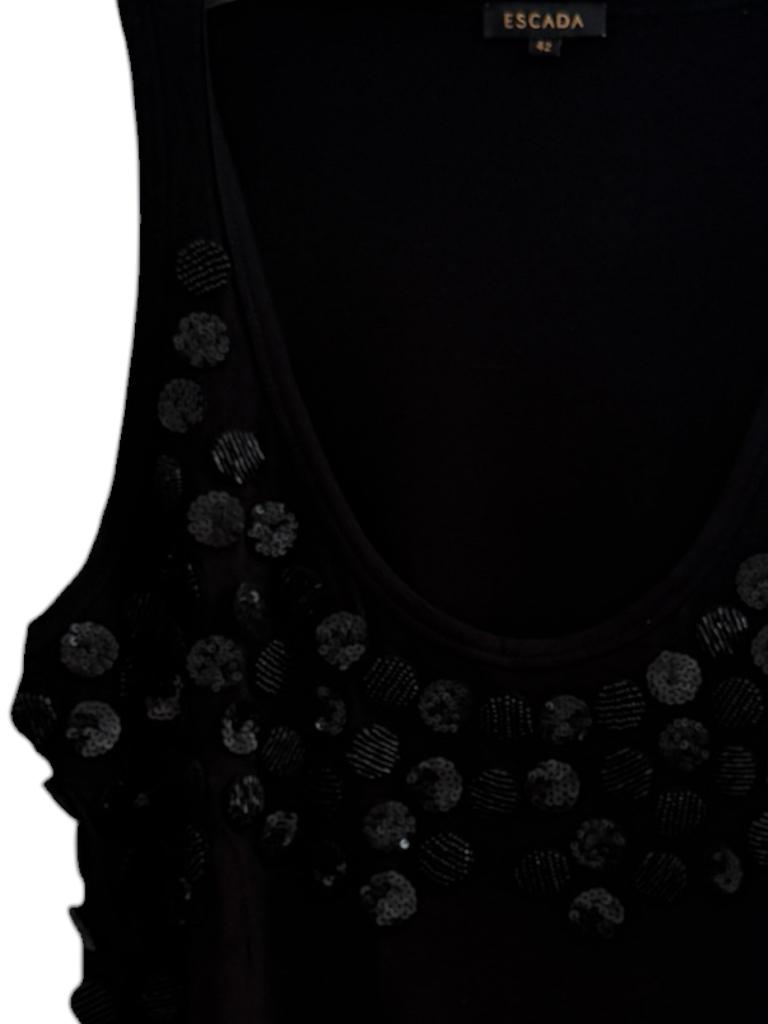 Escada top L, Maat 38/40 (M), Zwart, Ophalen of Verzenden, Zo goed als nieuw