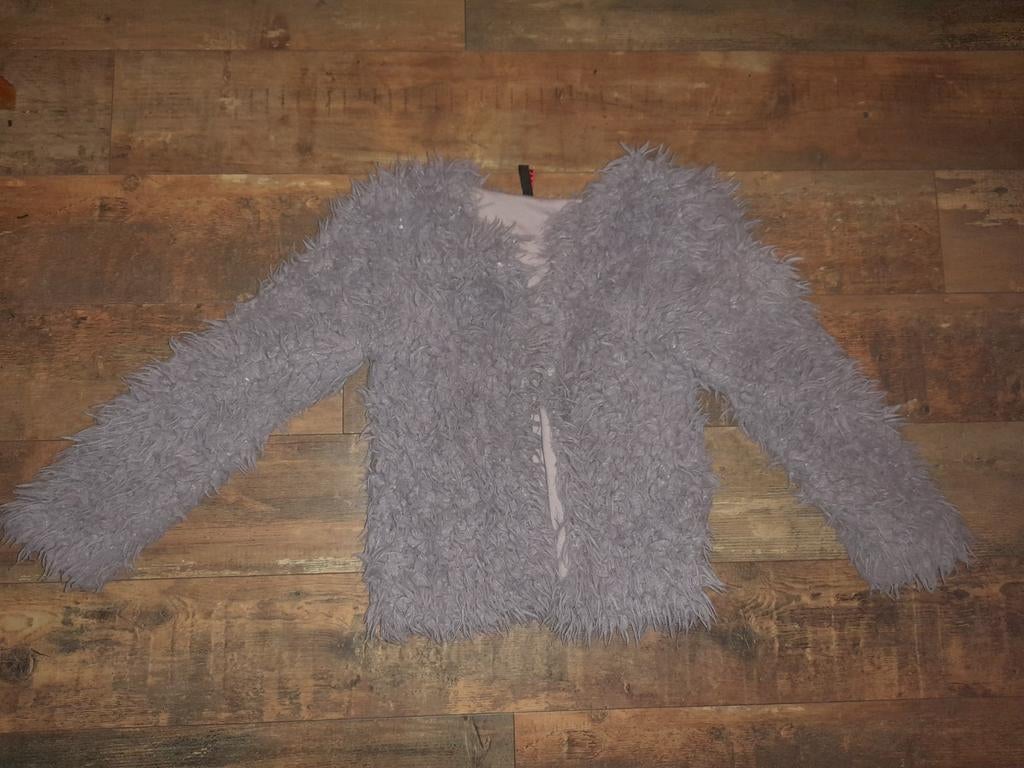 Bijna gratis gebruikte Coolcat Meisjes Fluffy vest 140 lila, Gebruikt, Meisje, Trui of Vest, Coolcat