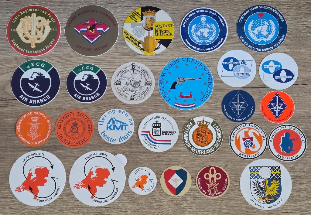 stickers Defensie/Landmacht 8, Verzamelen, Militaria | Algemeen, Ophalen of Verzenden, Landmacht, Nederland, Embleem of Badge