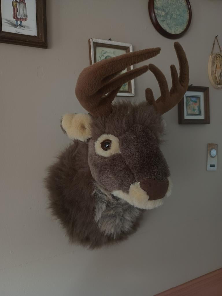 Decoratie hert, Ophalen, Zo goed als nieuw, Wanddecoratie