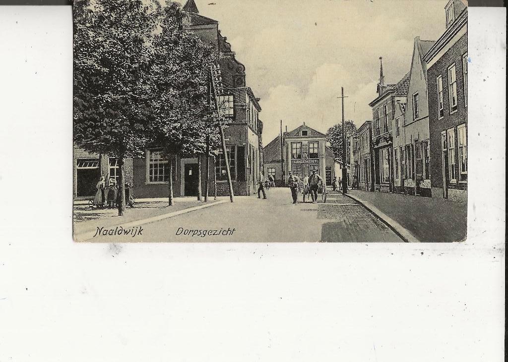 Naaldwijk Dorpsgezicht met Logement C Korpershoek, Ophalen of Verzenden, Ongelopen, Zuid-Holland