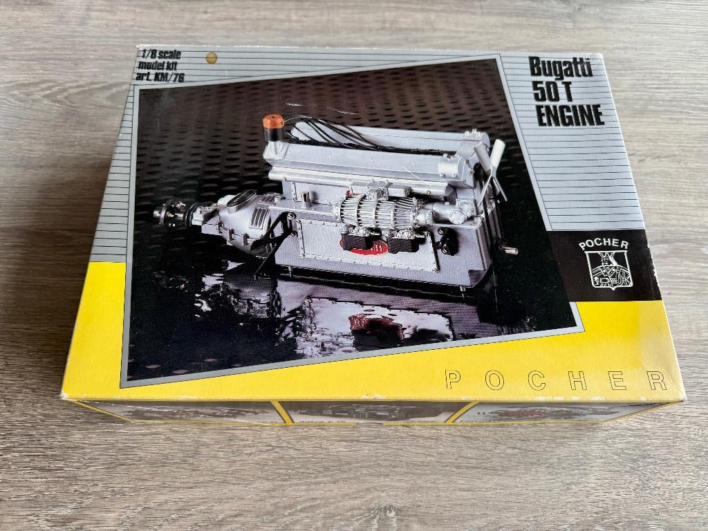 Pocher Bugatti 50T Engine, Hobby en Vrije tijd, Overige merken, Auto, Groter dan 1:32, Nieuw