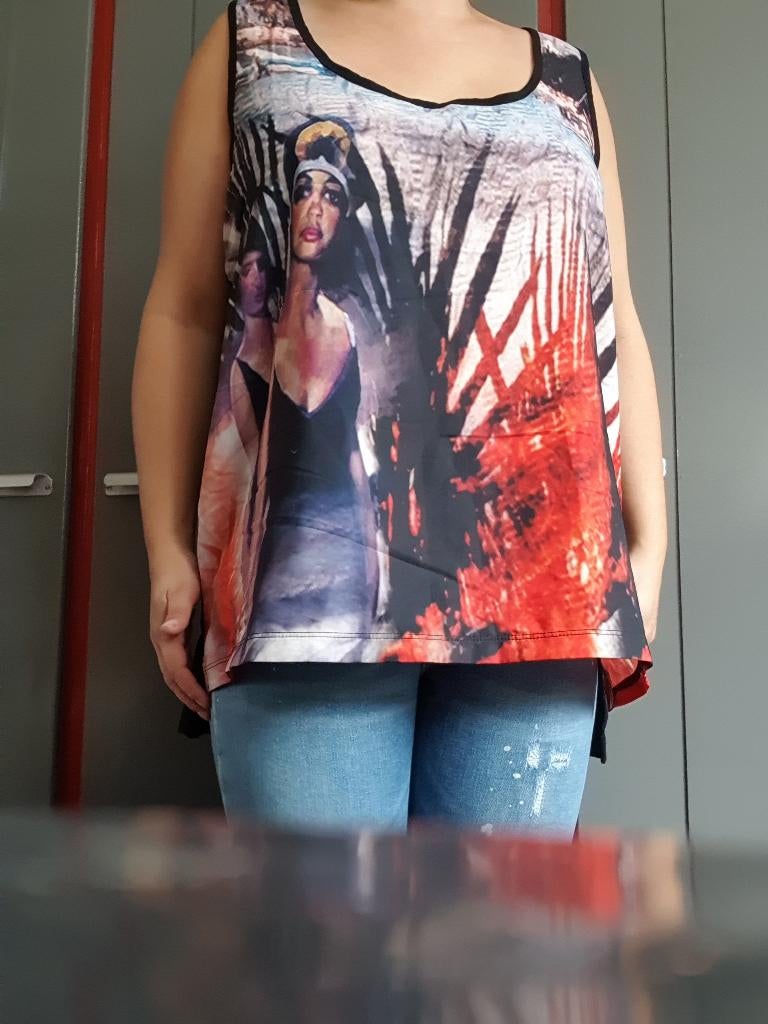 Juffrouw Jansen Top | Maat XXL (44), Zwart, Maat 42/44 (L), Ophalen of Verzenden, Zo goed als nieuw