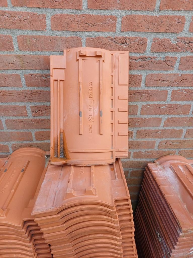 Rode dakpannen, Gebruikt, Steen of Klei, Ophalen of Verzenden, 15 m² of meer