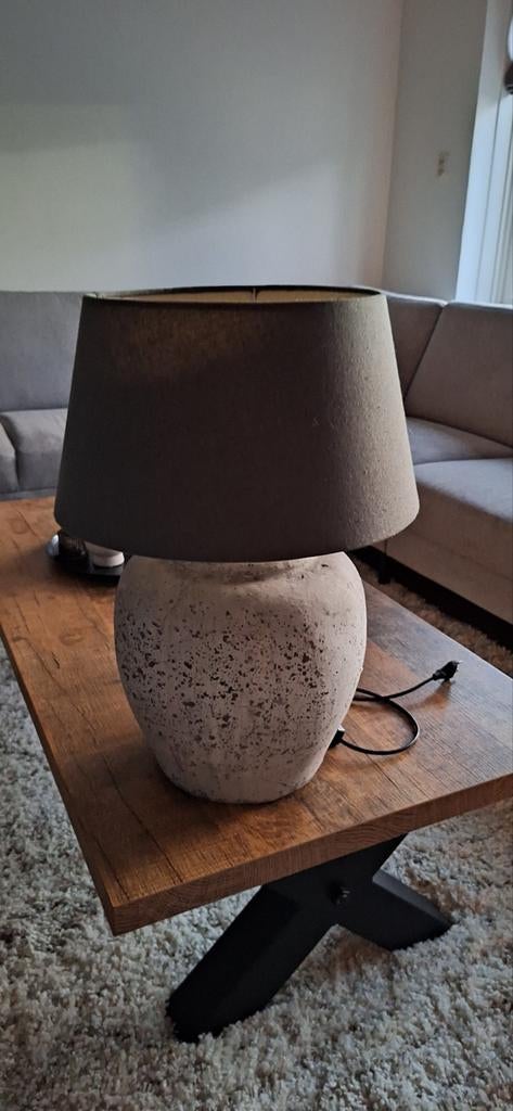 Te koop, prachtig kruiklamp met kap, Ophalen, Zo goed als nieuw, Rond, 50 cm of meer