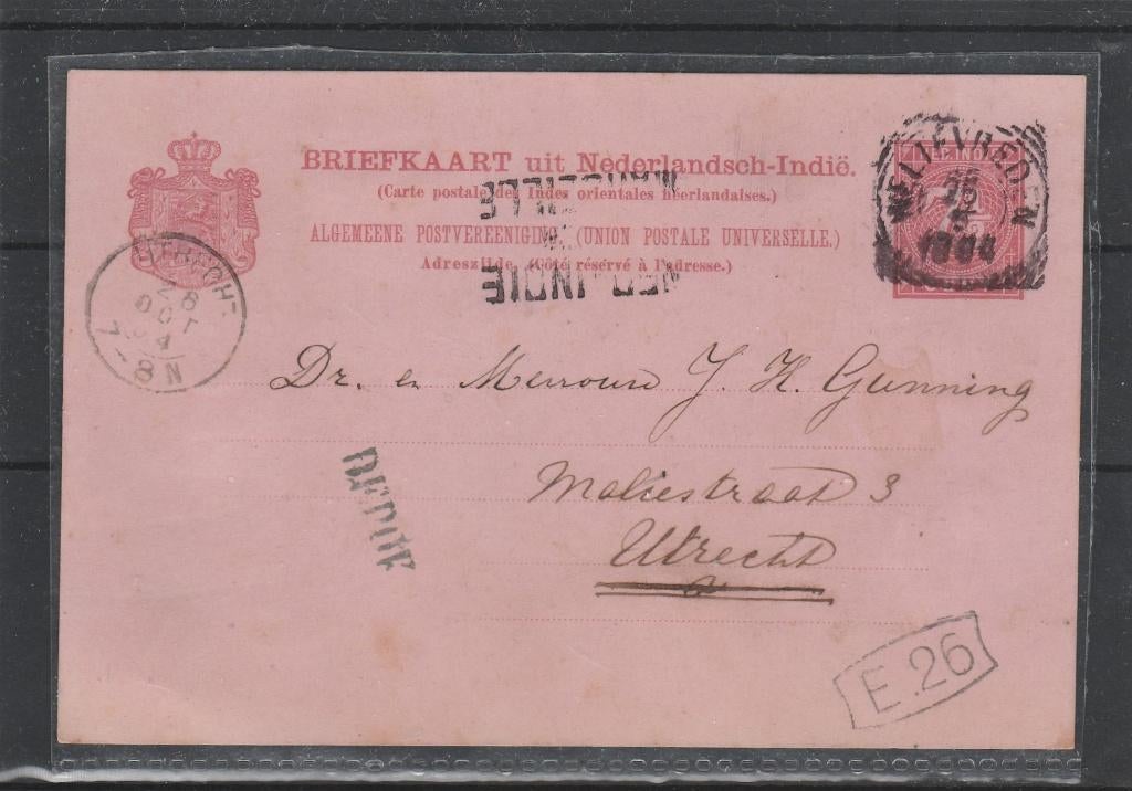 NED.  INDIE (3), Verzenden, Gestempeld, Nederlands-Indië