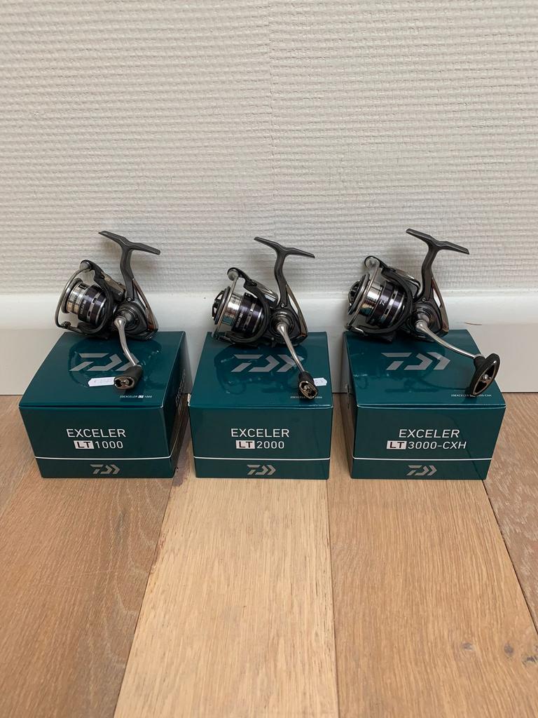 Nieuwe Daiwa Exceler LT 1000 & 2000 molens, 5 lagers, Watersport en Boten, Molen, Daiwa, Nieuw, Ophalen of Verzenden