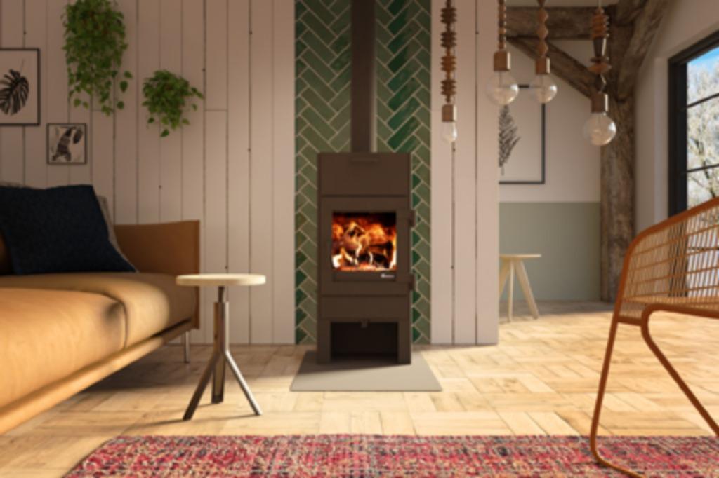 Dik Geurts Lars 1000 houtkachel uit voorraad leverbaar, Ophalen, Vrijstaand, Hout, Nieuw