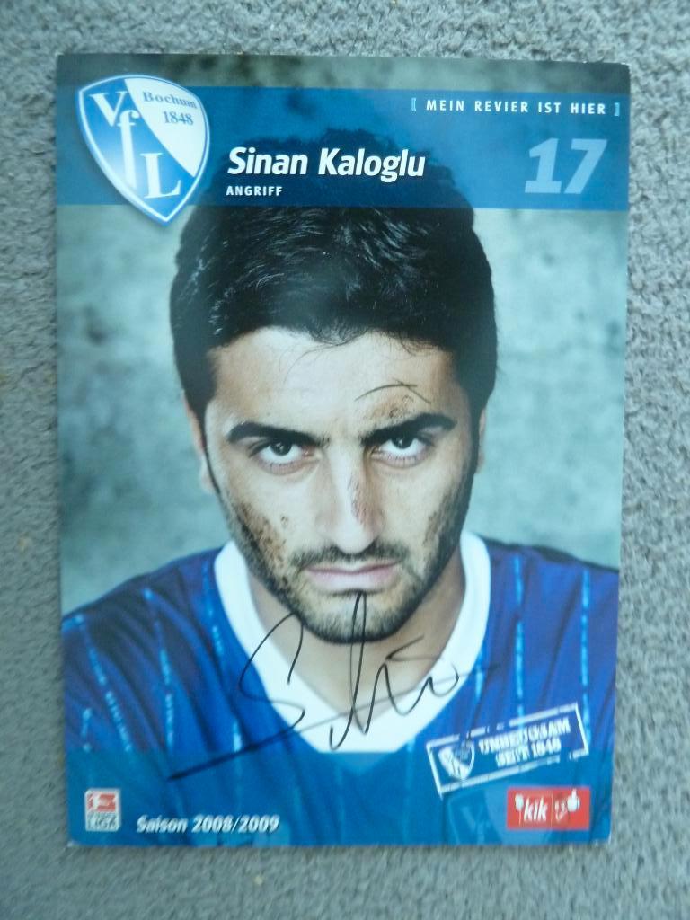 Spelerskaart. Sinan.Kaloglu.  VFL Bochum. 2008/2009, Verzamelen, Ophalen of Verzenden, Zo goed als nieuw, Buitenlandse clubs, Spelerskaart